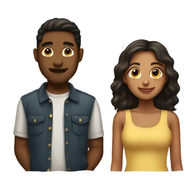 Boyfriend and girlfriend sticker