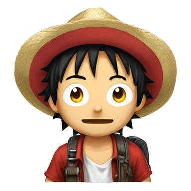 gamer luffy sticker