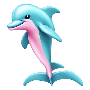 Dolphins with wings she has to be pink and pretty sticker