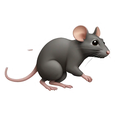A rat scurrying  sticker