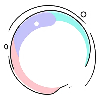 single bubble sticker