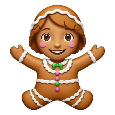 i would like a gingerbread  woman emoji sticker