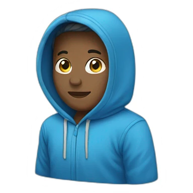 blue hoodie sticker
