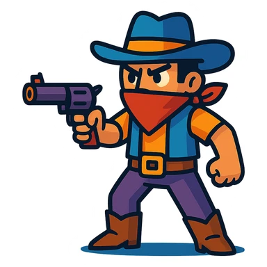 shooter character sticker