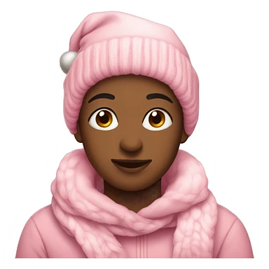 Cozy pink Christmas  sticker