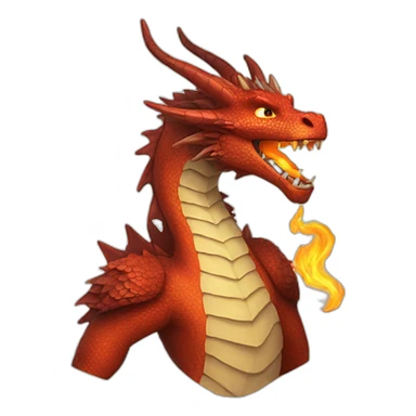 dragon feu sticker