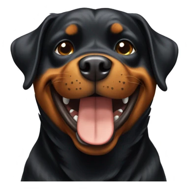 Happy Rottweiler  sticker
