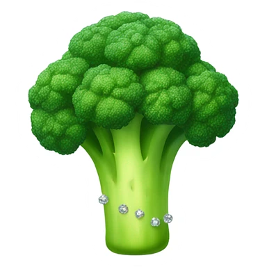 Broccoli wearing tiara sticker