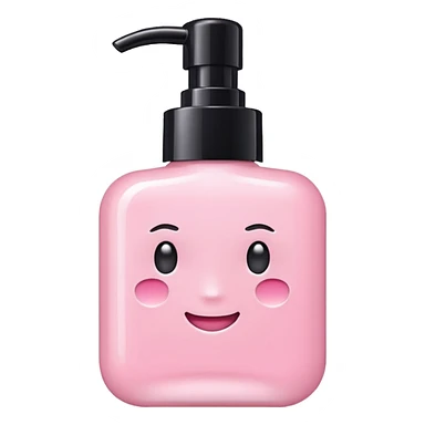 Aesthetic skincare light pink sticker