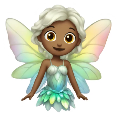 Iridescent fairy sticker