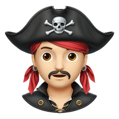 pirate hat sticker
