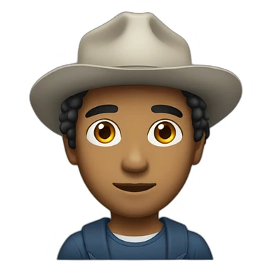 Frank, young of south America sticker