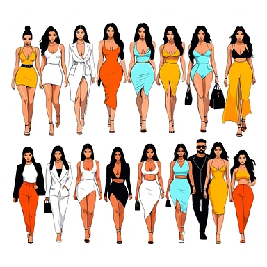 Josh King Madrid JetSet, Tefi Valenzuela, Ana Cheri, Valeria Orsini, Timiree, Kim Kardashian , Kylie Jenner, Narmin Assira, Jamie Maelani, Ashley Flores, Dan Fleyshman, DanielG, Shelby Sapp🔥🔥🔥 sticker