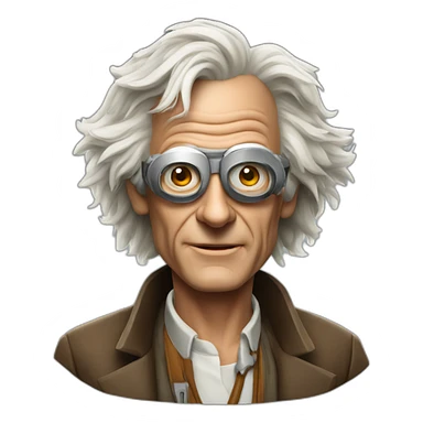 Doc Emmett brown sticker