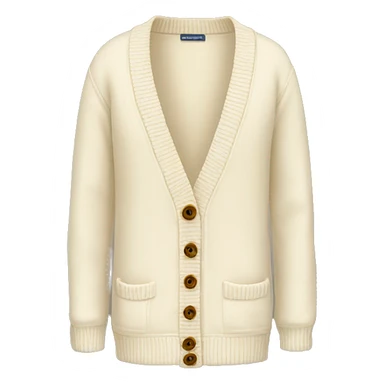 cream colored cardigan sticker