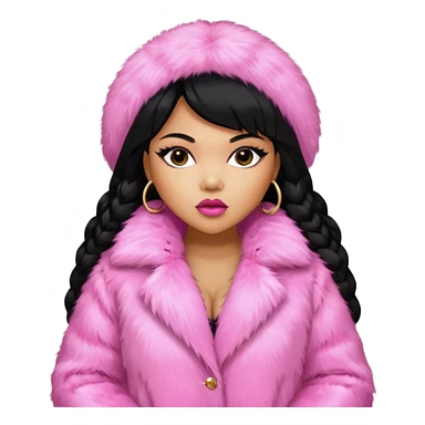 Lil Kim with black hair sticker