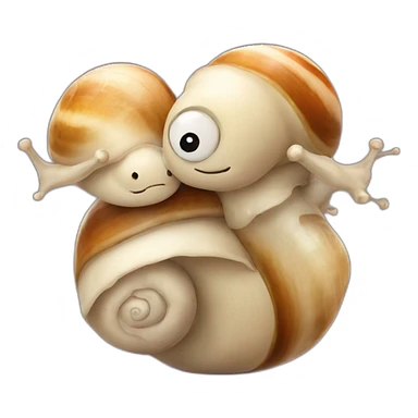 snails hugging eachother sticker