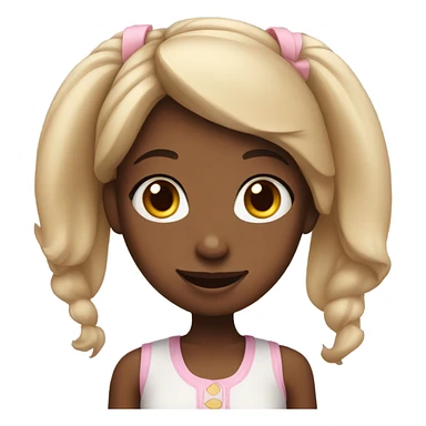 rabbit eared girl portrait sticker