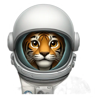 Astronaut Tiger sticker