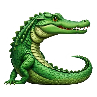crocodile side view sticker