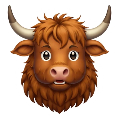 Highland cow sticker