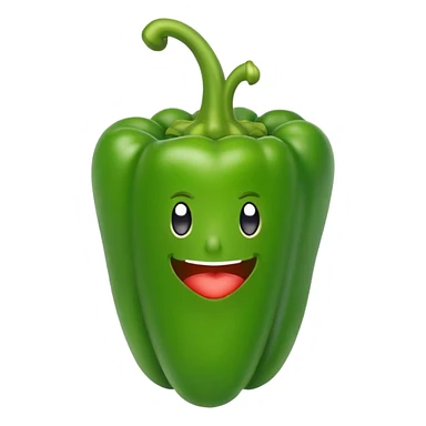 Green Bell pepper sticker