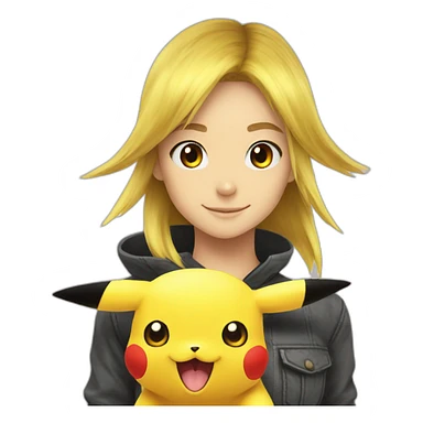 Pikachu sur dracofeu sticker