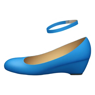 zapato azul sticker