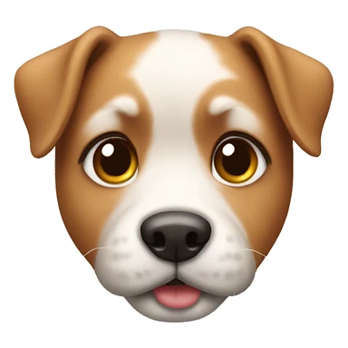 a cute dog emoji  sticker