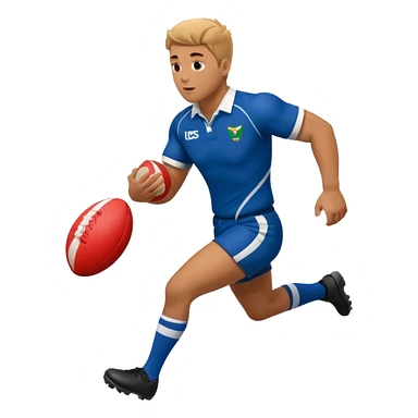 playing rugby  sticker