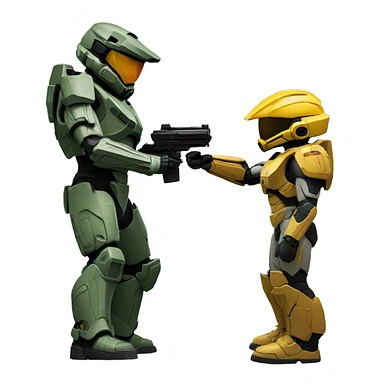 Master chief vs convenant sticker