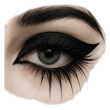 emo eye with eyeliner sticker