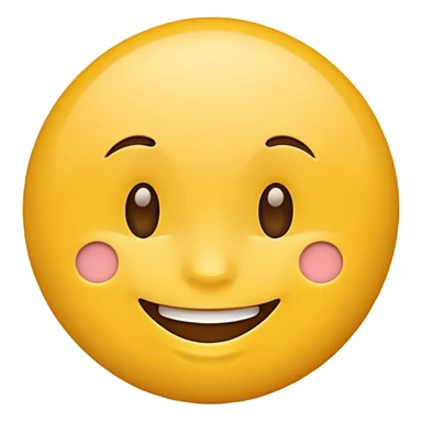 AI emoji icon, simple, cheerful sticker