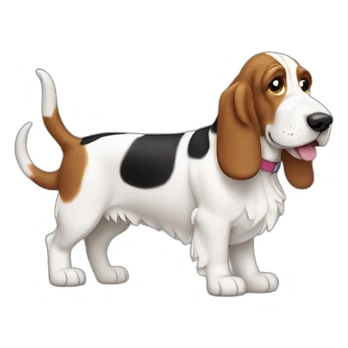 Bassett Hound dog sticker