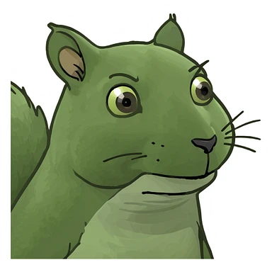 a squirrel sticker