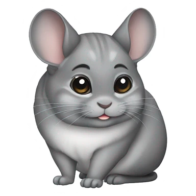gray chinchilla sticker