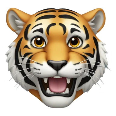 Black tiger sticker