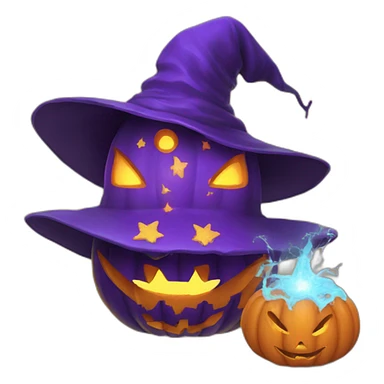pumkin wizard sticker