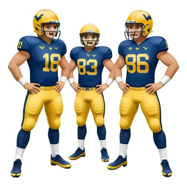 West Virginia football sticker