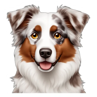 Red merle Australian shepherd heterochromia sticker