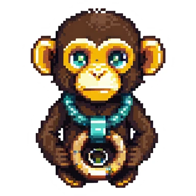 monkey with a ring sticker