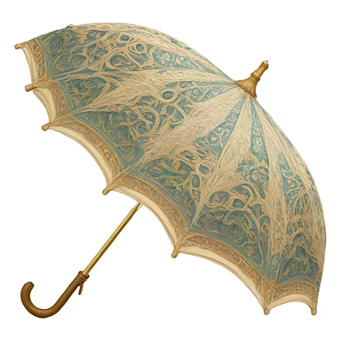vintage umbrella sticker