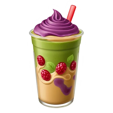 Peanut butter jelly matcha boba sticker