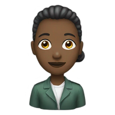 une personne ivoirienne  sticker