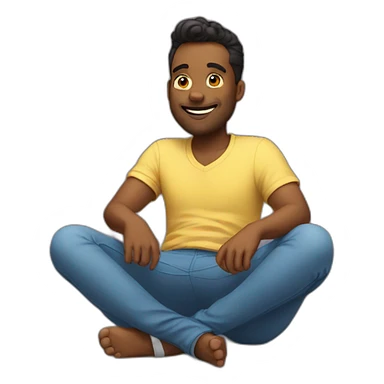 Sitting on my back sticker