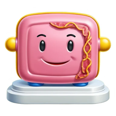  SPAM meat jeff koons style sculpture fine art french landscape  sticker