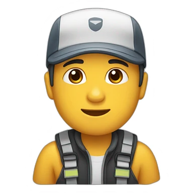 Humain porter chien sticker