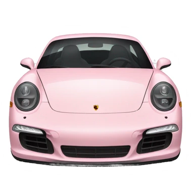 Light pink Porsche  sticker