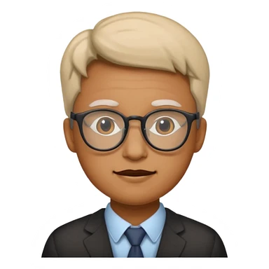 Face glasses grolzy sticker