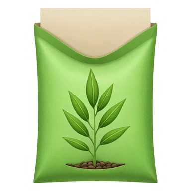 green seed packet pocket sticker